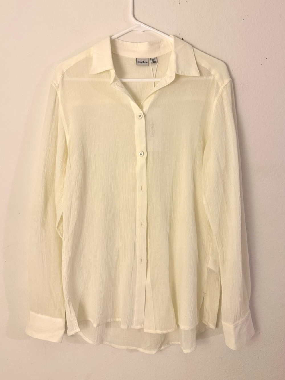 NWT💕 Rhythm Juna Oversized Shirt - Cream Small